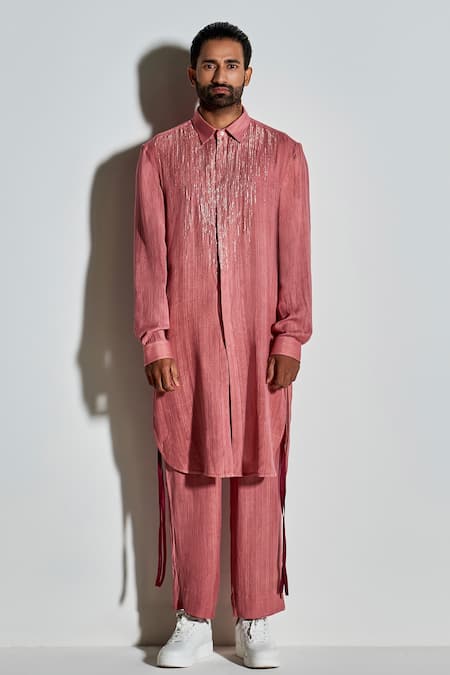 Line out line Pitta Embroidered Kurta Set 