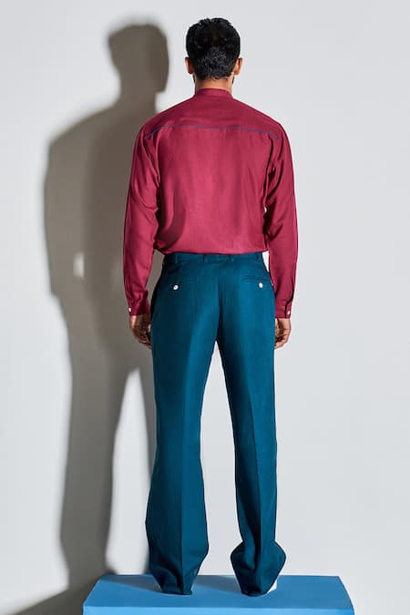 Line Out Line Cotton Linen Bell Bottoms 