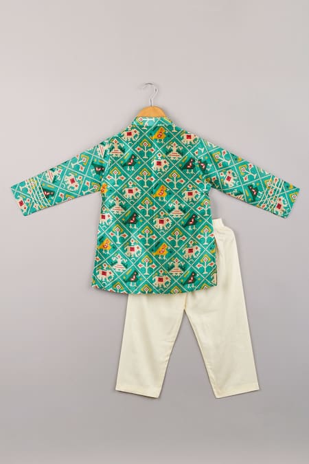 P & S CO Patola Print Kurta Set 