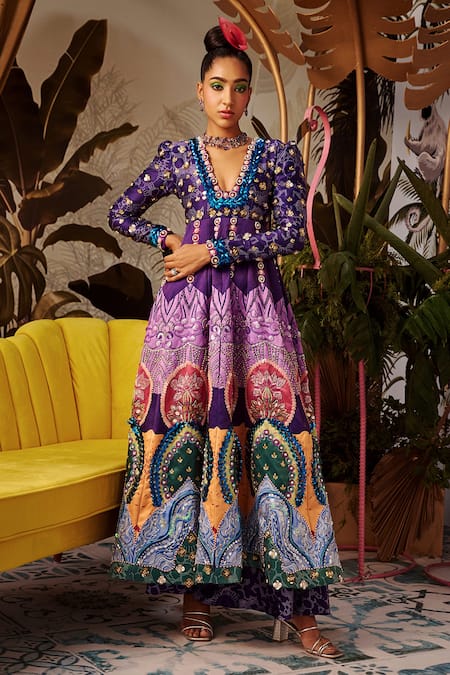 Payal & Zinal Embroidered Anarkali & Pant Set 