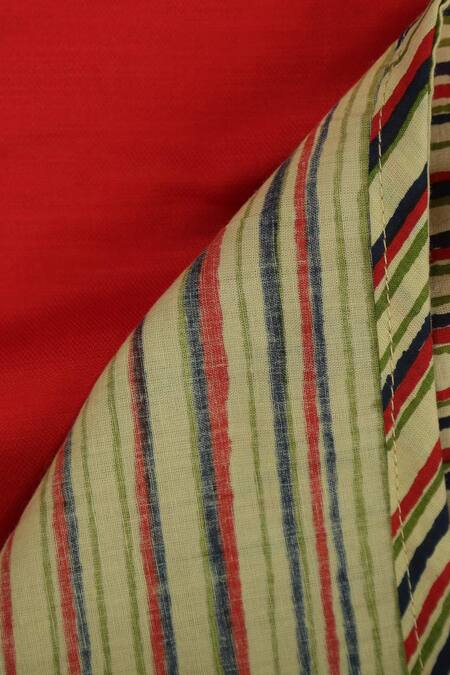 Buy_Champscloset_Multi Color Striped Jacket And Skirt Set_Online_at_Aza_Fashions