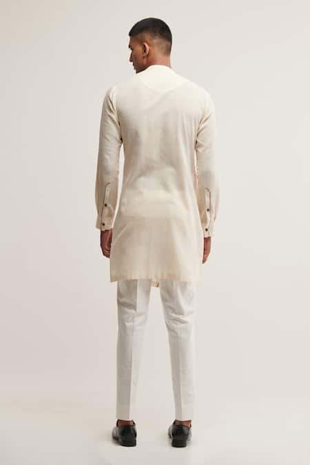 Dhruv Vaish Handloom Cotton Kurta Set 