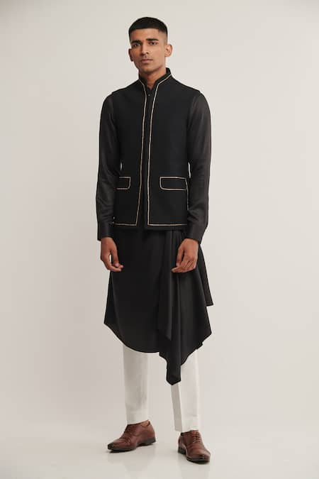 Dhruv Vaish Handloom Cotton Jawahar Jacket 