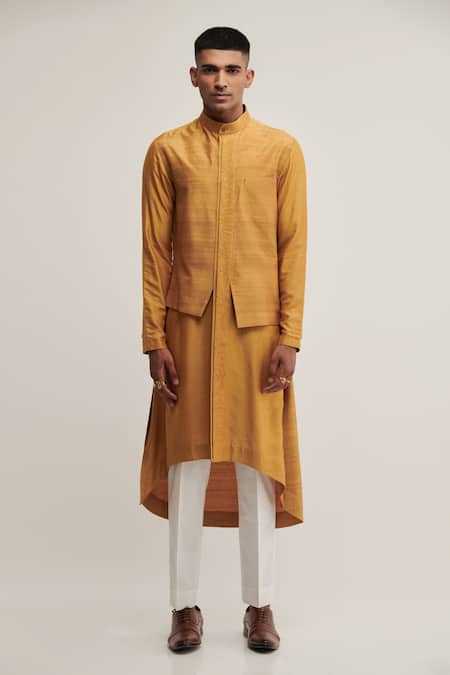 Dhruv Vaish Panelled Kurta Set 