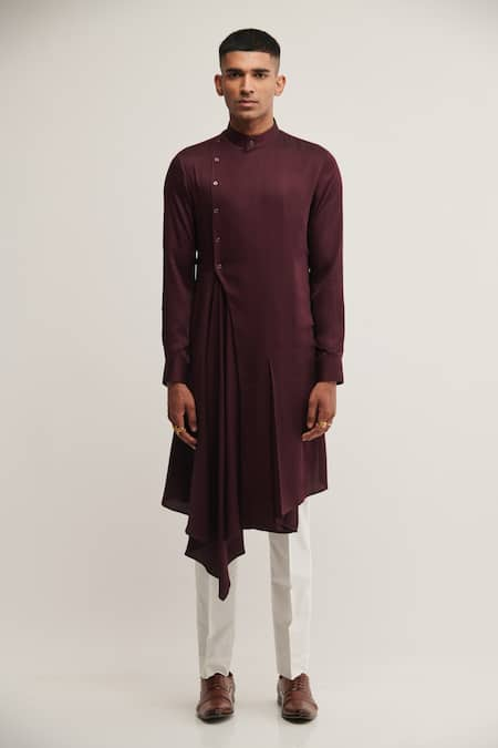 Dhruv Vaish Draped Kurta Set 