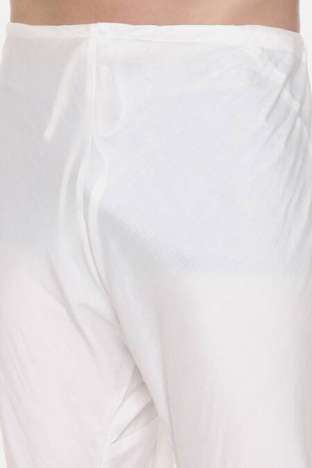 Mayank Modi - Men Gold Silk Slub Striped Embroidered Sherwani Set at Aza Fashions Mayank Modi - Men_Gold Silk Slub Striped Embroidered Sherwani Set _at_Aza_Fashions