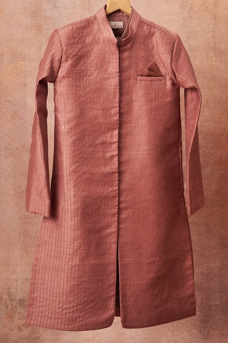 Shop All Boy Couture Purple Muslin, Cotton, Silk Sequins, Zari Embroidered Achkan Kurta Set at Aza Fashions Shop_All Boy Couture_Purple Muslin, Cotton, Silk Sequins, Zari Embroidered Achkan Kurta Set _at_Aza_Fashions