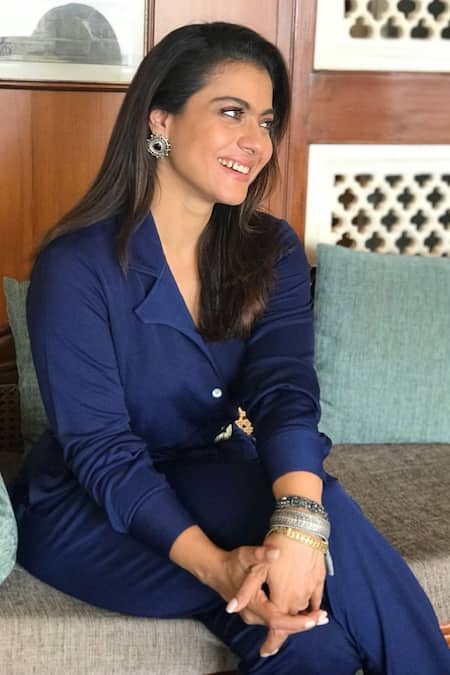 Sangeeta Boochra_Silver Plated Stones Carved Earrings And Bangles Set _Online_at_Aza_Fashions