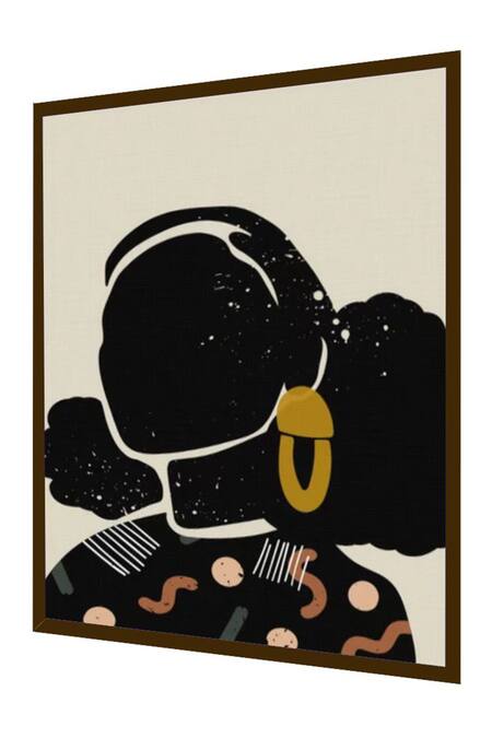 Buy_The Art House_Multi Color Canvas Digital Print Abstract Woman Painting_Online_at_Aza_Fashions