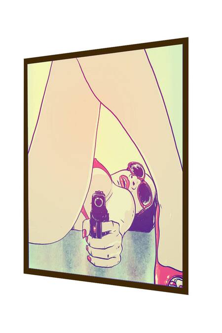 Buy_The Art House_Multi Color Canvas Digital Print Abstract Painting_Online_at_Aza_Fashions