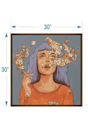 The Art House_Multi Color Canvas Digital Print Abstract Human Painting_Online_at_Aza_Fashions