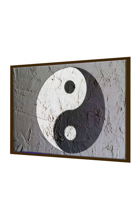Buy_The Art House_Multi Color Canvas Digital Print Yin Yang Painting_Online_at_Aza_Fashions