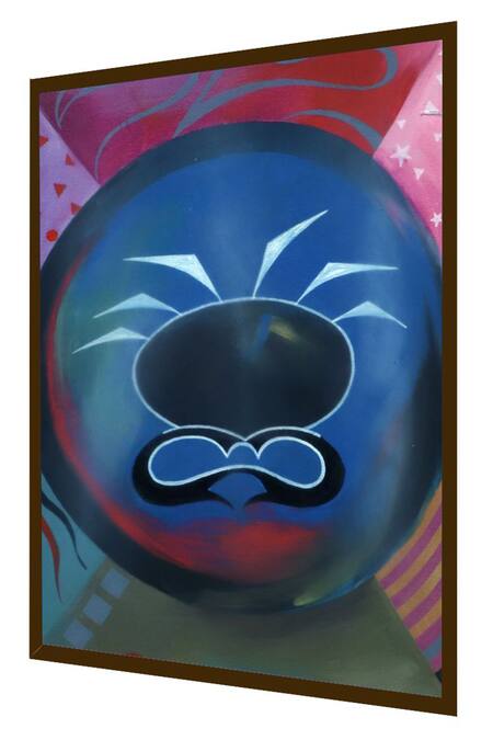 Buy_The Art House_Multi Color Canvas Digital Print Abstract Painting_Online_at_Aza_Fashions