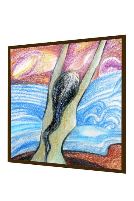 Buy_The Art House_Multi Color Canvas Digital Print Abstract Woman Figurine Painting_Online_at_Aza_Fashions