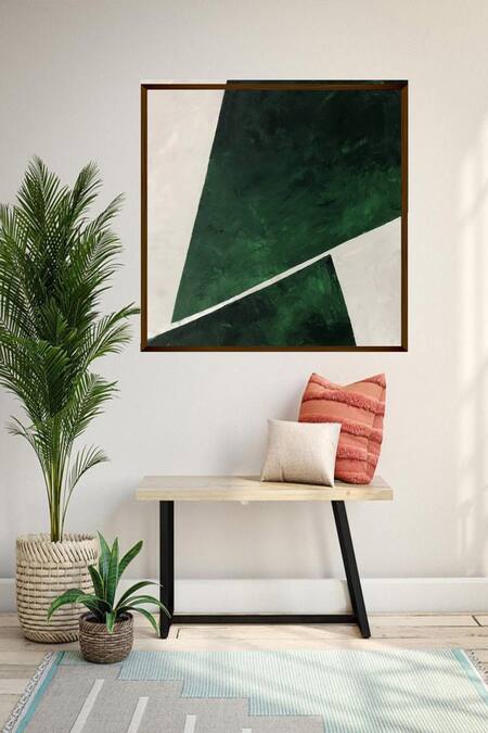 The Art House Multi Color Canvas Digital Print Geometric Painting