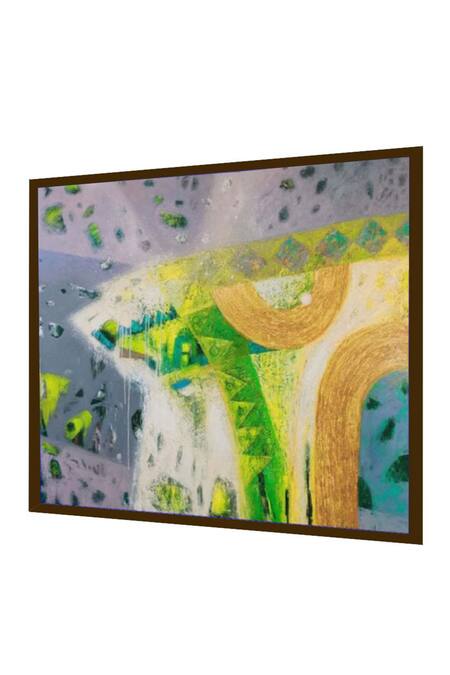 Buy_The Art House_Multi Color Canvas Digital Print Abstract Painting _Online_at_Aza_Fashions