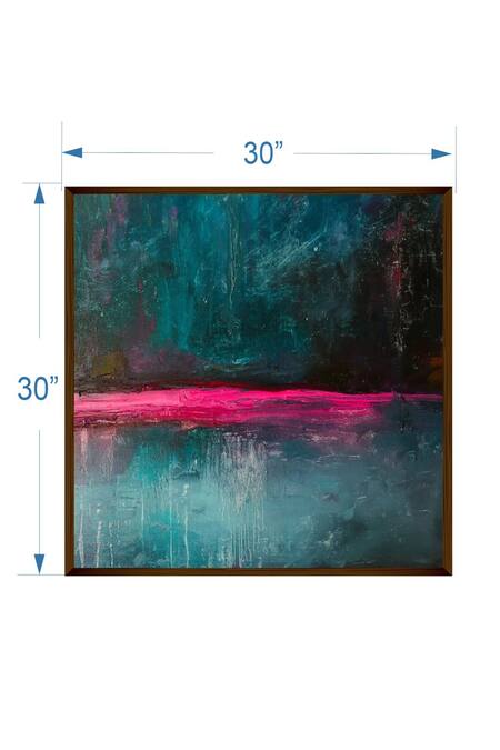 The Art House_Multi Color Canvas Digital Print Abstract Painting_Online_at_Aza_Fashions