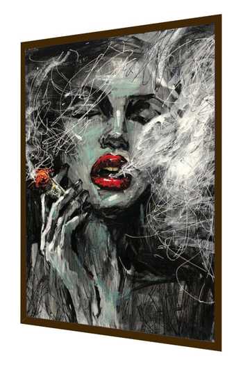Buy_The Art House_Multi Color Canvas Digital Print Abstract Face Painting_Online_at_Aza_Fashions