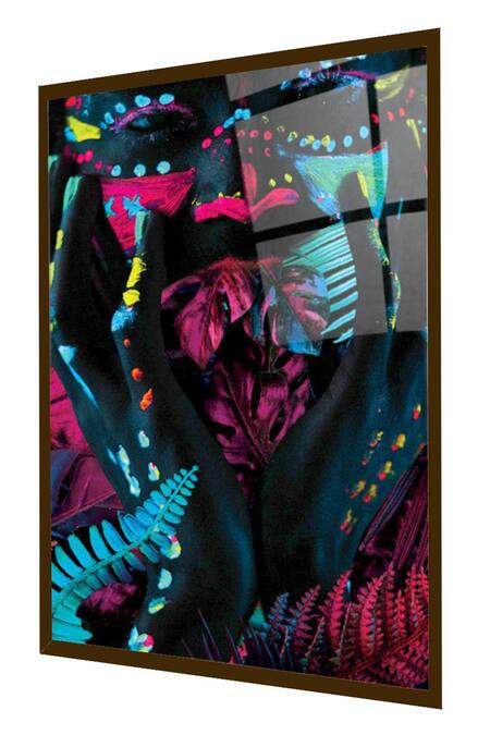Buy_The Art House_Multi Color Canvas Digital Print Abstract Face Painting_Online_at_Aza_Fashions