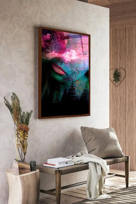 The Art House Multi Color Canvas Digital Print Abstract Painting