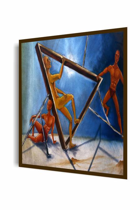 Buy The Art House Multi Color Canvas Digital Print Abstract Painting Online at Aza Fashions Buy_The Art House_Multi Color Canvas Digital Print Abstract Painting_Online_at_Aza_Fashions