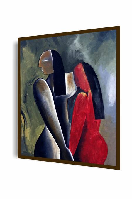 Buy The Art House Multi Color Canvas Digital Print Abstract Painting Online at Aza Fashions Buy_The Art House_Multi Color Canvas Digital Print Abstract Painting_Online_at_Aza_Fashions