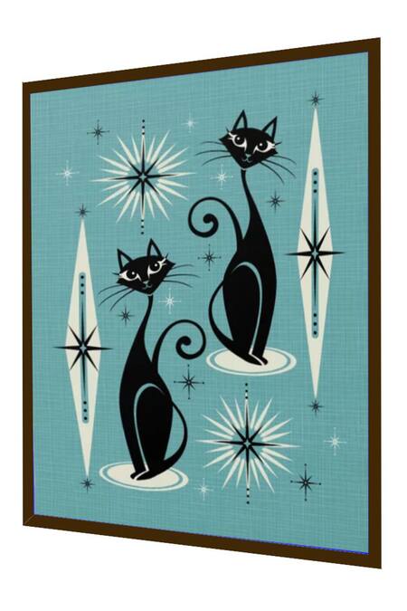 Buy The Art House Multi Color Canvas Handmade Atomic Cat Painting Online at Aza Fashions Buy_The Art House_Multi Color Canvas Handmade Atomic Cat Painting_Online_at_Aza_Fashions