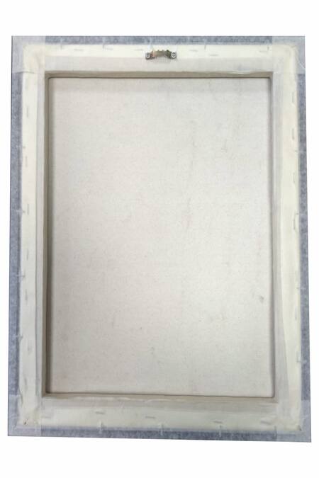 Shop_The Art House_Multi Color Canvas Handmade Elephant And Dog Painting_Online_at_Aza_Fashions