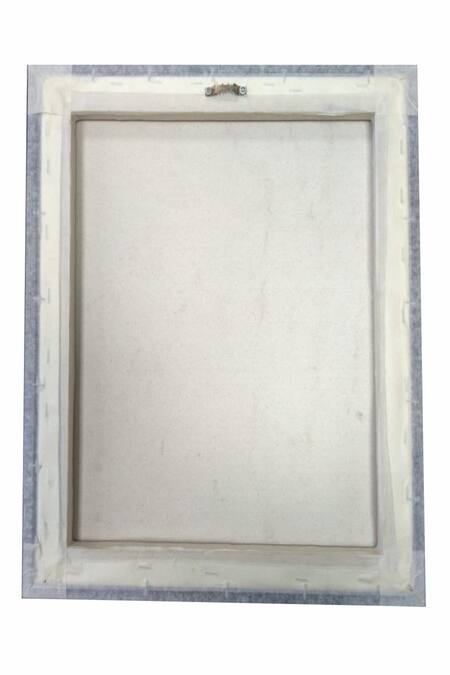 Shop_The Art House_Multi Color Canvas Handmade Zebra Abstract Painting_Online_at_Aza_Fashions