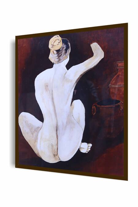 Buy The Art House Multi Color Canvas Handmade Abstract Human Figure Painting Online at Aza Fashions Buy_The Art House_Multi Color Canvas Handmade Abstract Human Figure Painting_Online_at_Aza_Fashions