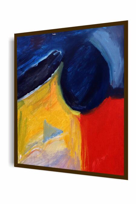 Buy_The Art House_Multi Color Canvas Handmade Abstract Painting_Online_at_Aza_Fashions