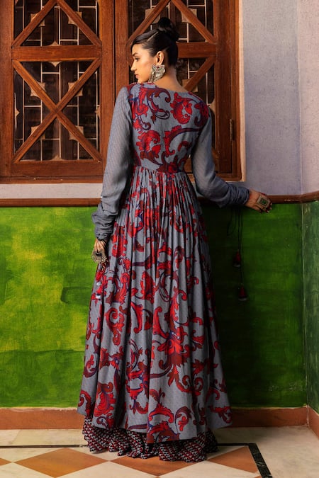 Nadima Saqib Printed Gown 