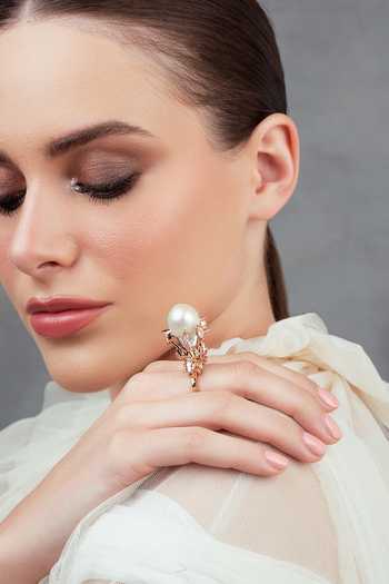 Shop Opalina Soulful Jewellery Gold Plated Crystals Elephant Motif Ring Online at Aza Fashions Shop_Opalina Soulful Jewellery_Gold Plated Crystals Elephant Motif Ring _Online_at_Aza_Fashions
