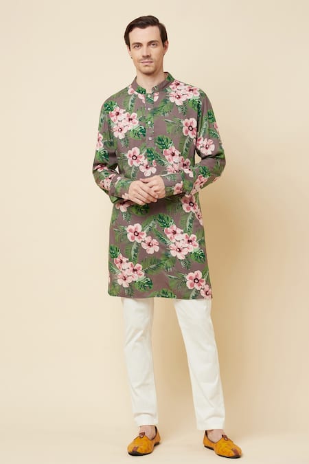 Spring Break Cotton Printed Kurta Set 
