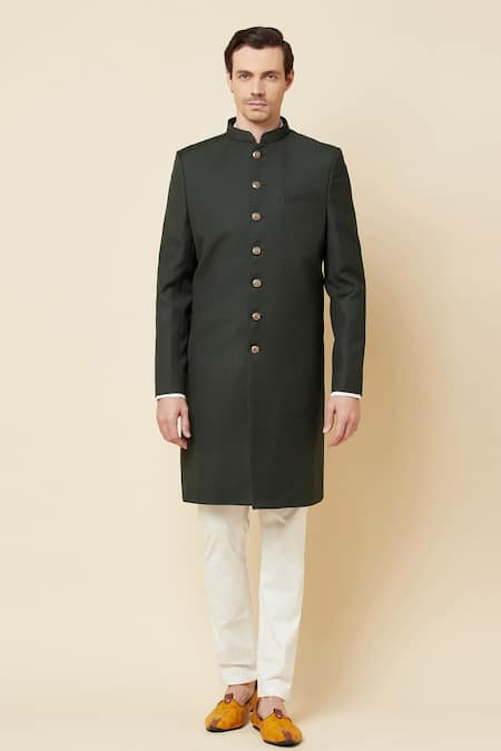 SPRING BREAK Mandarin Collar Sherwani Set For Kids