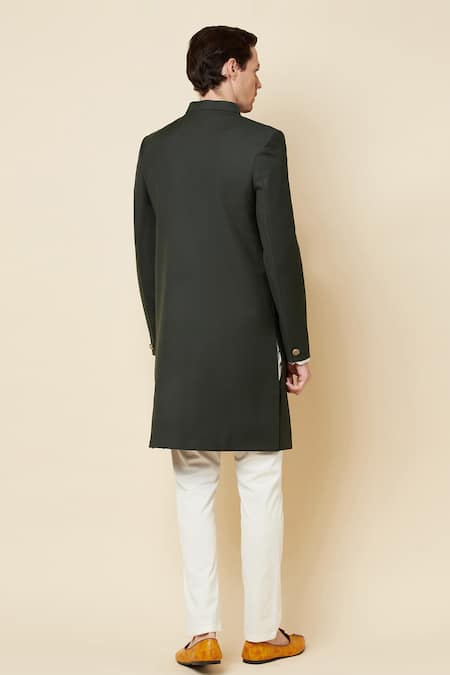 Spring Break Mandarin Collar Sherwani Set 