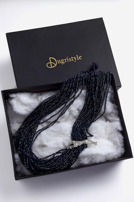 Dugran By Dugristyle Blue Animal Motif Long Necklace Online at Aza Fashions Dugran By Dugristyle_Blue Animal Motif Long Necklace _Online_at_Aza_Fashions