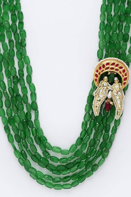 Buy_Dugran By Dugristyle_Gold Plated Multi Layered Bird Motif Necklace _Online_at_Aza_Fashions