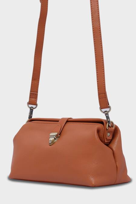 Buy Tan & Loom Peach Doctors Sling Bag Online at Aza Fashions Buy_Tan & Loom_Peach Doctors Sling Bag _Online_at_Aza_Fashions