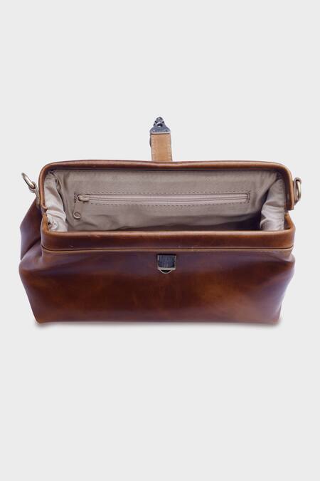 Tan & Loom Brown Doctors Sling Bag at Aza Fashions Tan & Loom_Brown Doctors Sling Bag _at_Aza_Fashions
