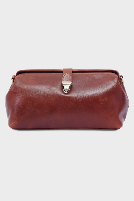 Shop Tan & Loom Brown Vintage Sling Bag at Aza Fashions Shop_Tan & Loom_Brown Vintage Sling Bag _at_Aza_Fashions