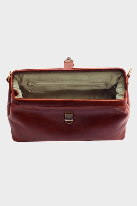 Tan & Loom Brown Vintage Sling Bag at Aza Fashions Tan & Loom_Brown Vintage Sling Bag _at_Aza_Fashions