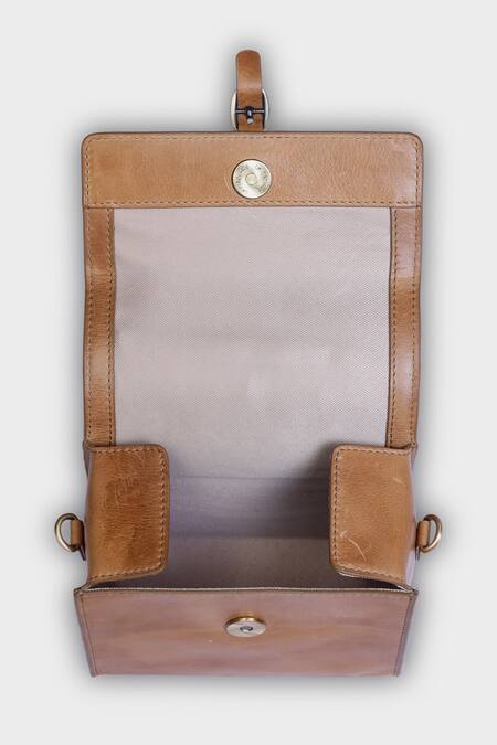 Buy Tan & Loom Brown Piccolo Box Bag Online at Aza Fashions Buy_Tan & Loom_Brown Piccolo Box Bag _Online_at_Aza_Fashions