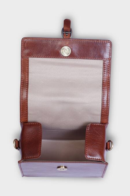 Buy_Tan & Loom_Brown Piccolo Box Bag _Online_at_Aza_Fashions