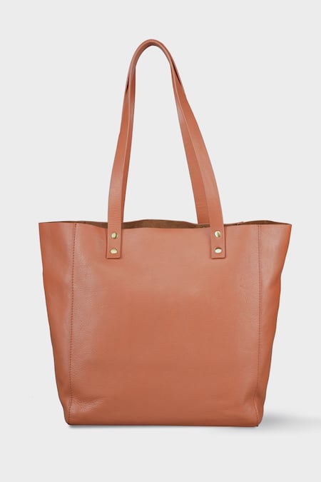 Shop Tan & Loom Peach Old Fashioned Tote Bag at Aza Fashions Shop_Tan & Loom_Peach Old Fashioned Tote Bag _at_Aza_Fashions