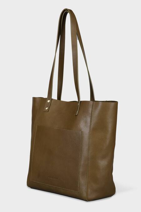 Tan & Loom_Green Old Fashioned Tote Bag _Online_at_Aza_Fashions