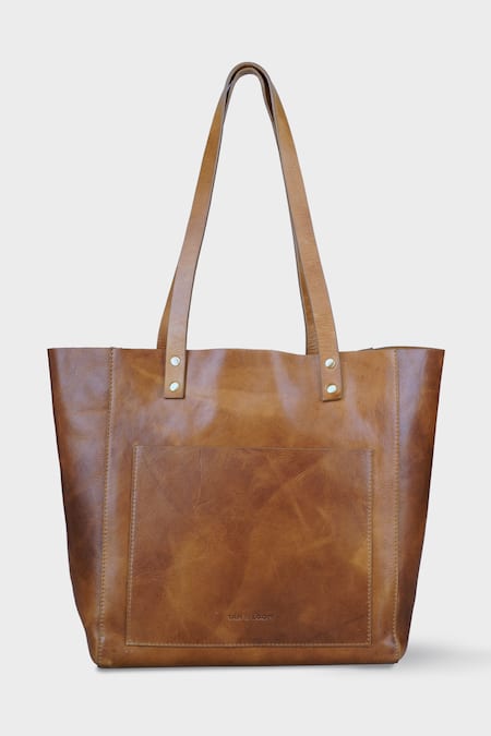 Shop Tan & Loom Brown Old Fashioned Tote Bag at Aza Fashions Shop_Tan & Loom_Brown Old Fashioned Tote Bag _at_Aza_Fashions