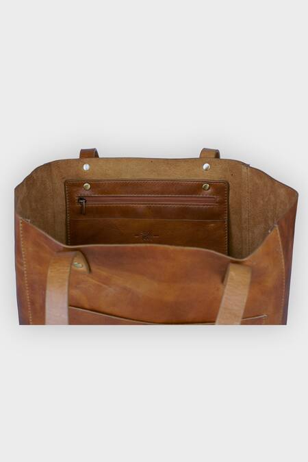 Shop Tan & Loom Brown Old Fashioned Tote Bag Online at Aza Fashions Shop_Tan & Loom_Brown Old Fashioned Tote Bag _Online_at_Aza_Fashions