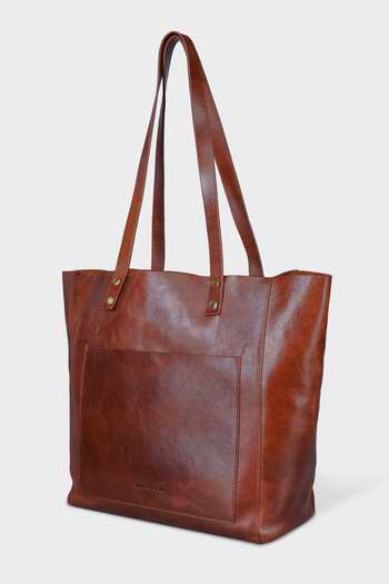 Tan & Loom_Brown Old Fashioned Tote Bag _Online_at_Aza_Fashions