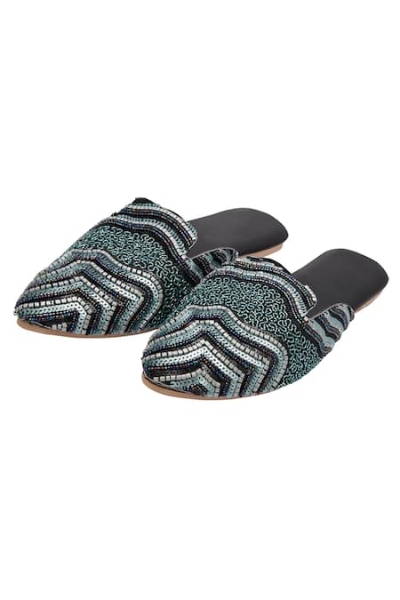 Durvi Persian Gulf Embellished Mules 